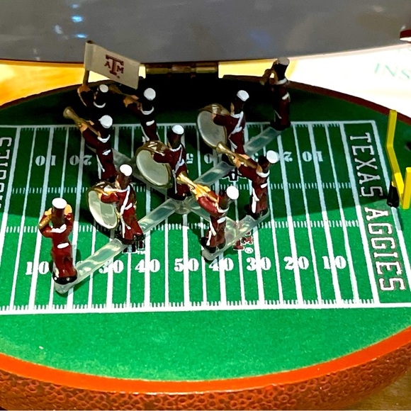 A&M university vintage football pigskin marching band music box - Picture 6 of 11